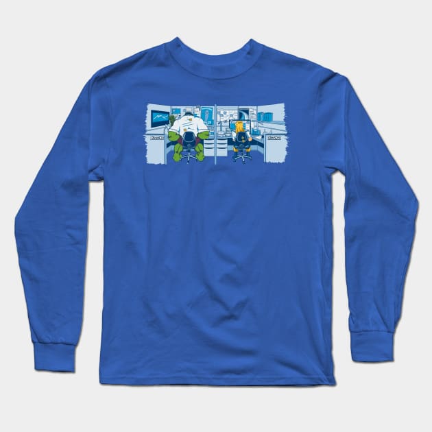 Work Friends Long Sleeve T-Shirt by shumaza